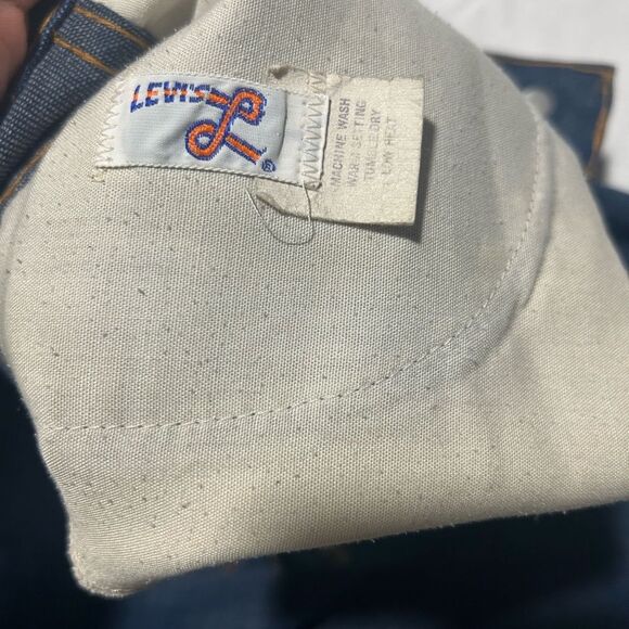 Vtg 70s Levi's Button Front Denim A-Line Skirt Made in USA Orange Label Size S/M - Picture 7 of 10